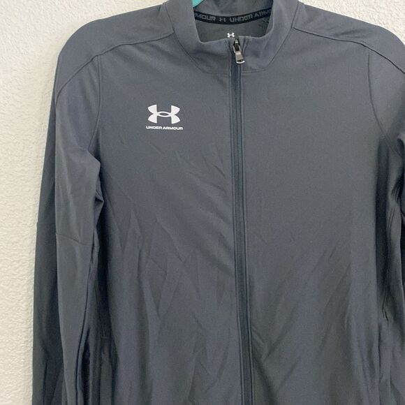NWT- Under Armour- Women's Challenger Track Jacket- grey- size Small - Picture 2 of 8